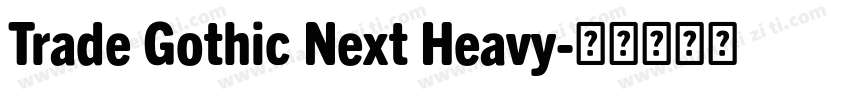 Trade Gothic Next Heavy字体转换